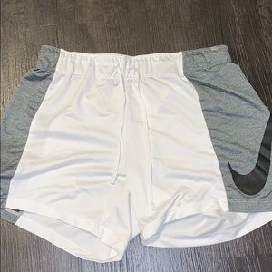 White Nike shorts size small